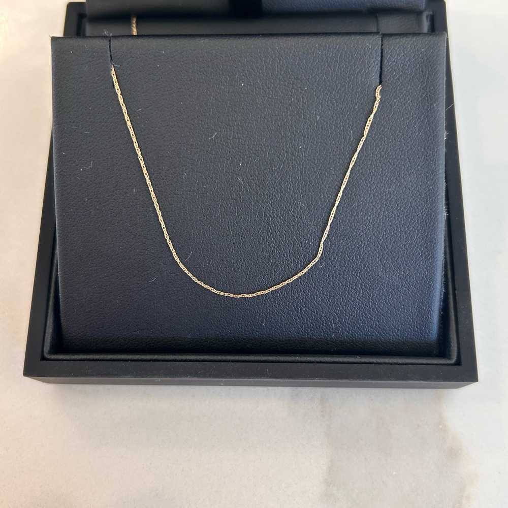 14k Delicate 20 inch Yellow Gold Chain Necklace - Women Jewelry